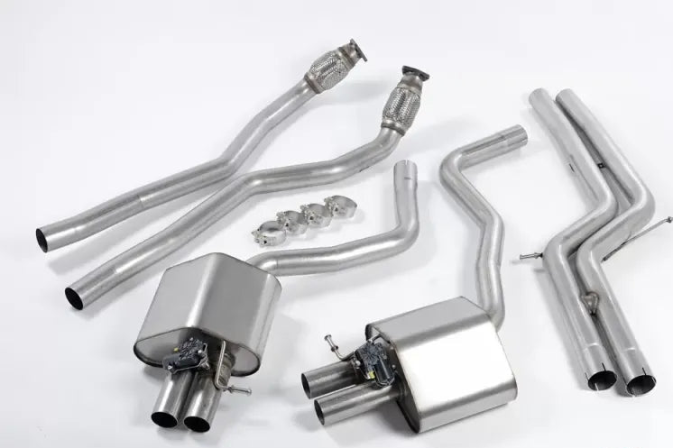 Milltek Sport Catback Exhaust for Audi RS7 4.0 V8 TFSI Biturbo 2013-2020, Non-Resonated
