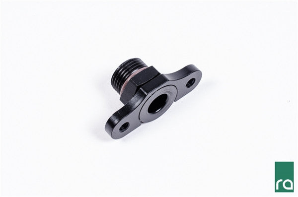 RADIUM ENGINEERING FPR ADAPTER - 8AN ORB 16MM BORE 39MM SPACING M6 - EVOLUTION 8/9 4G63