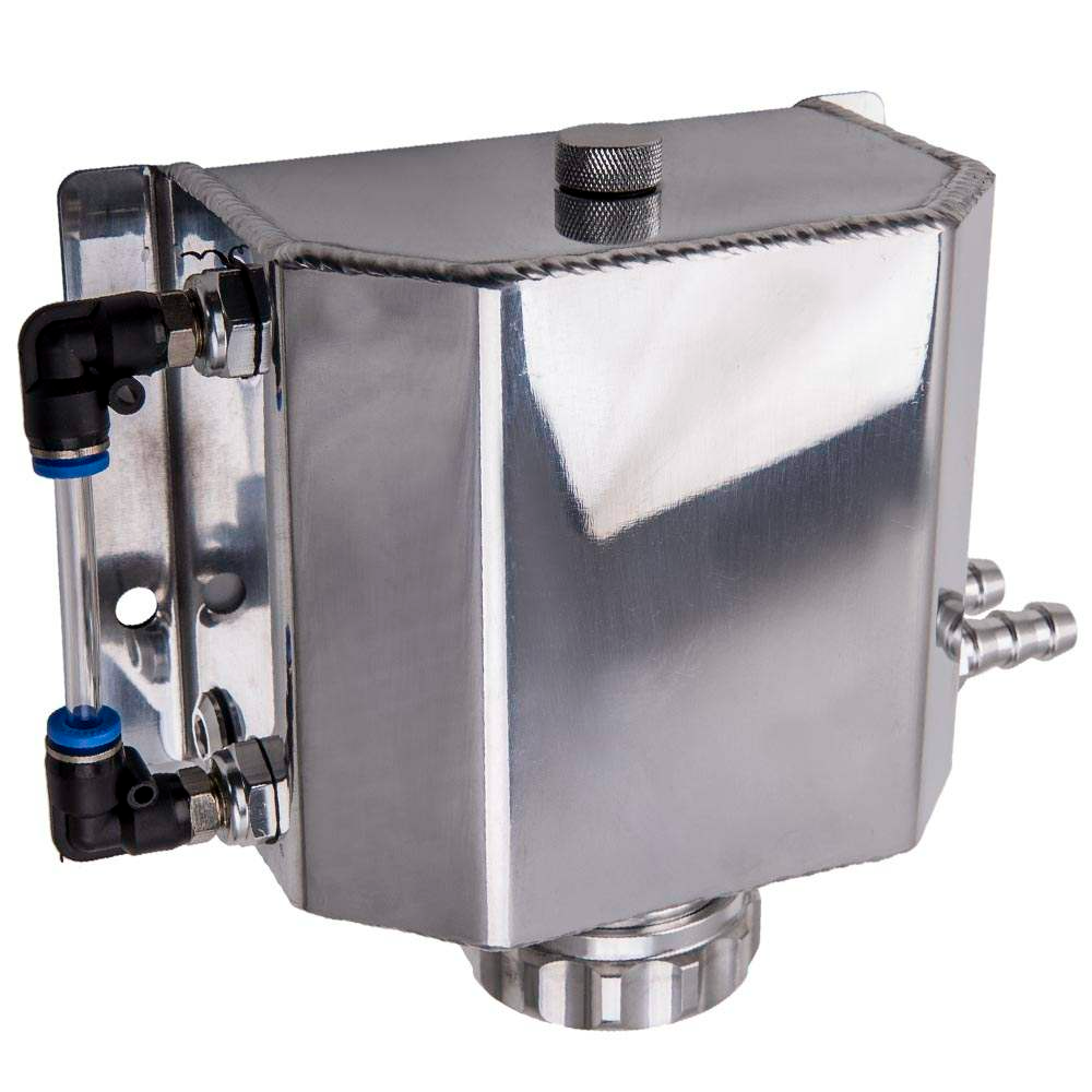 Universal Aluminum 1000ml Coolant Radiator Overflow Recovery Oil Tank Bottle