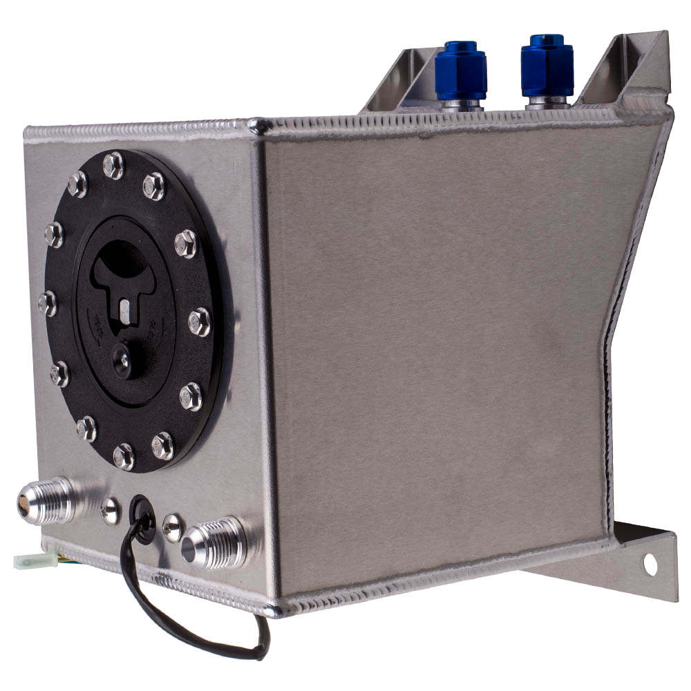 Universal 2.5 Gallon 10L Fuel Cell Tank Lightweight Aluminum with fuel sender