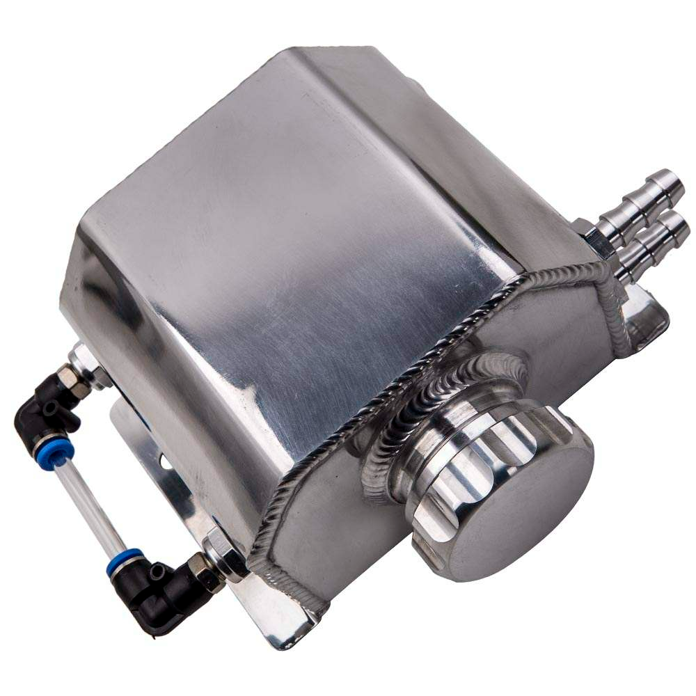 Universal Aluminum 1000ml Coolant Radiator Overflow Recovery Oil Tank Bottle