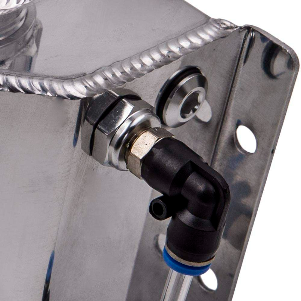 Universal Aluminum 1000ml Coolant Radiator Overflow Recovery Oil Tank Bottle