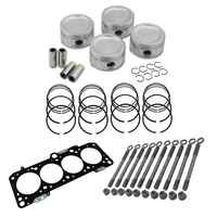 FORGED PISTON AND RINGS SET 83.5MM VW ABA 2.0L 8V + DECOMPRESSION HEAD GASKET SPACER - 1.5MM + HEAD STUD SET