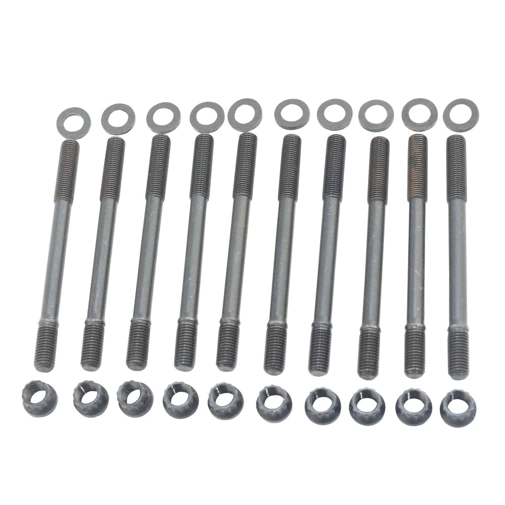 FORGED PISTON AND RINGS SET 83.75MM VW ABA 2.0L 8V + VW 144MM X 20MM HIGH PERFORMANCE BASIC CONNECTING ROD SET 7/16" BOLT (1100HP) +DECOMPRESSION HEAD GASKET SPACER - 1.5MM + HEAD STUD SET