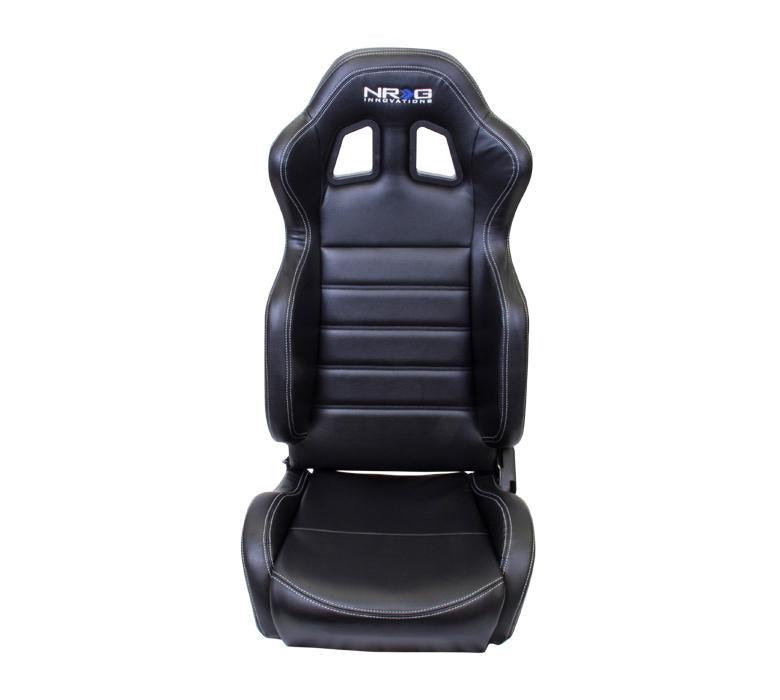 Reclindable Racing Seat White Stitching