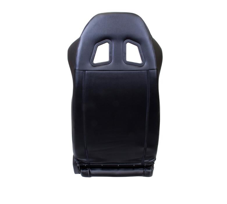 Reclindable Racing Seat White Stitching