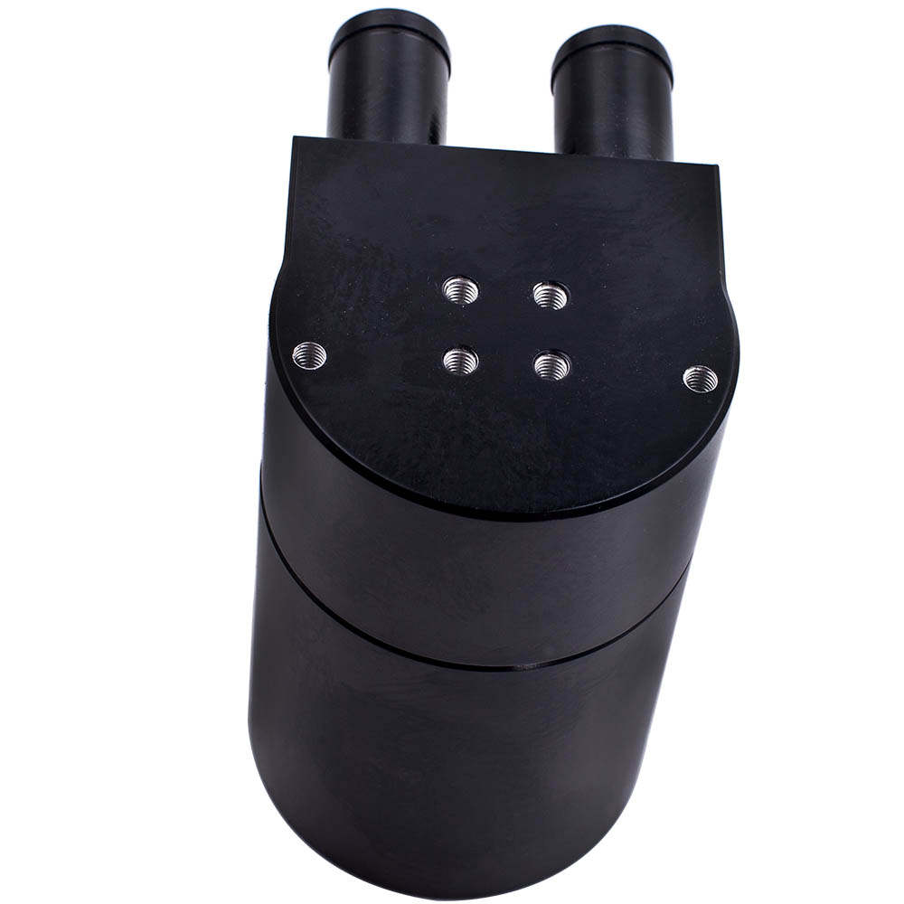 Billet Aluminum Oil Catch Can Reservoir Baffled compatible for BMW N54 135i 335i 535i Black