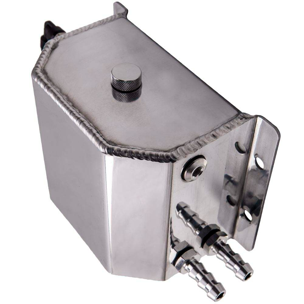 Universal Aluminum 1000ml Coolant Radiator Overflow Recovery Oil Tank Bottle