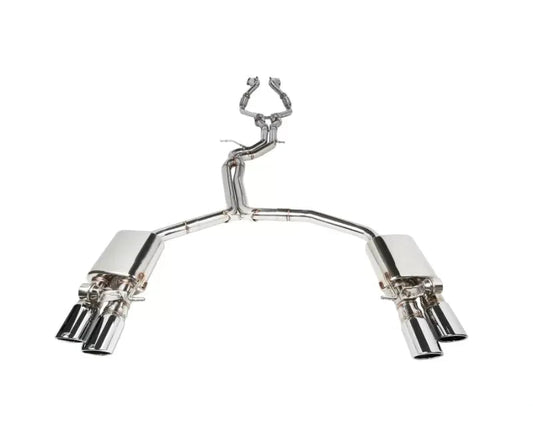 Audi iPE SS Catback Exhaust System with Chrome Tips for 2008-2016 S4/S5 B8/B8.5