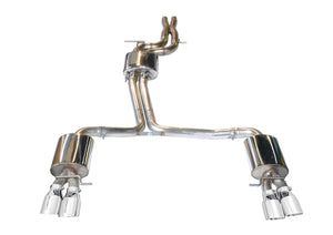 AWE Track Edition Exhaust for Audi B8 S4 3.0T - Diamond Black Tips (102mm) Audi S4 2013-2016
