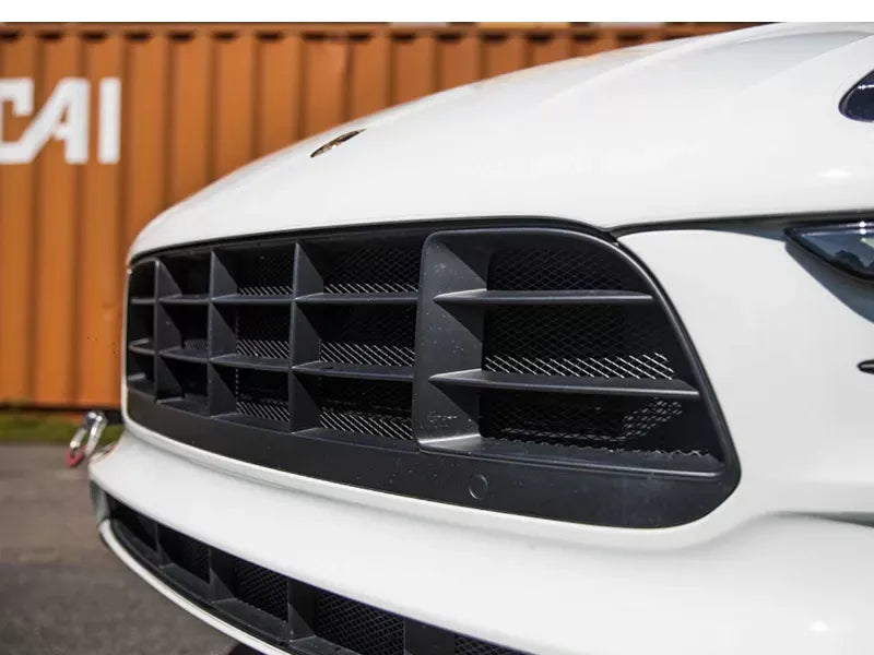 Rennline Radiator Protection Grill Screens for Porsche Macan 95B Turbo 2014-2018 - Black