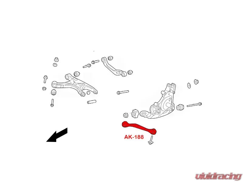 Godspeed Project Adjustable Rear Toe Arms Audi A4 | A4 Quattro | S4 B8 2009-2016