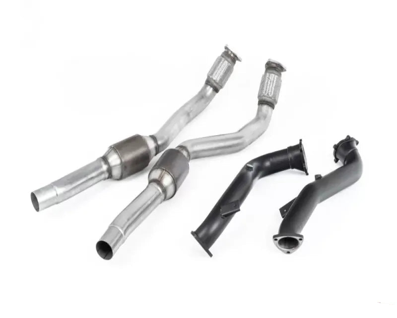 Milltek 3.00 Inch Large Bore Downpipes & Hi-Flow Sports Cats for Audi RS7 2013-2015