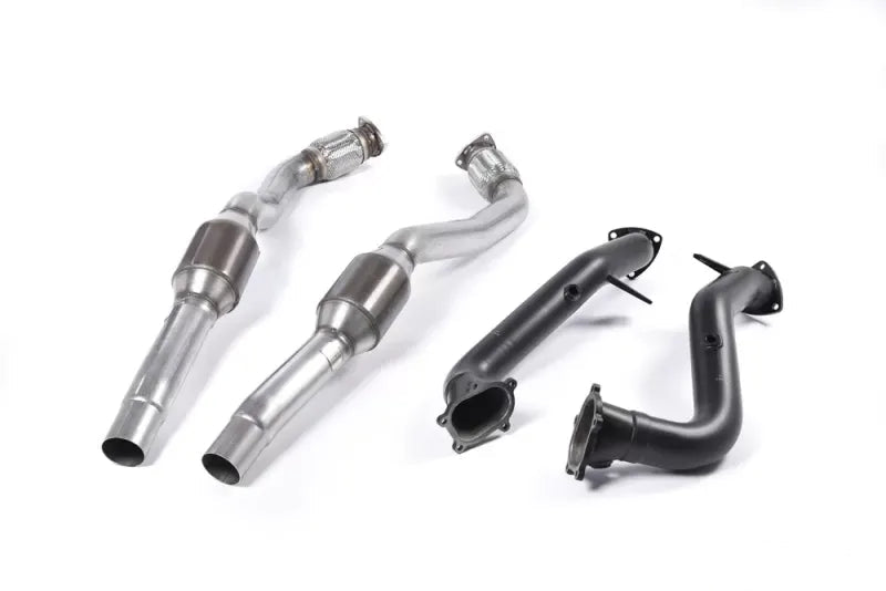 Milltek 3.00 Inch Large Bore Downpipes & Hi-Flow Sports Cats for Audi RS7 2013-2015