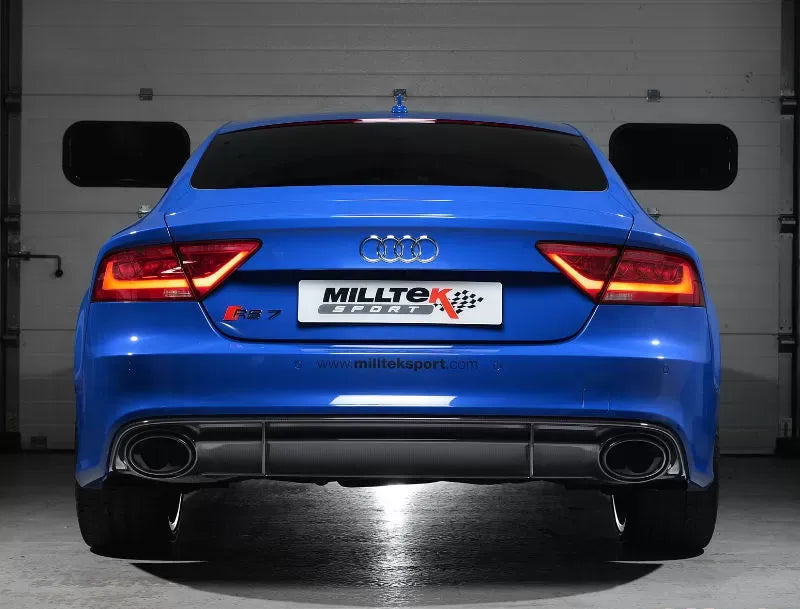 Milltek 3.00 Inch Large Bore Downpipes & Hi-Flow Sports Cats for Audi RS7 2013-2015