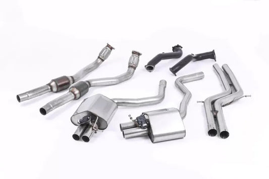 Milltek Sport Full Exhaust System for Audi RS7 4.0 V8 TFSI 2014-2020, 76mm Downpipes