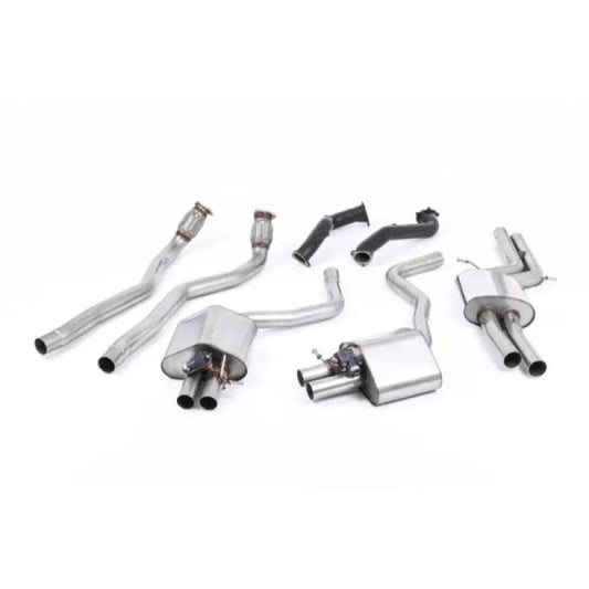 Milltek Sport Full Exhaust System for Audi RS7 4.0 V8 TFSI 2013-2020, 76mm Downpipes