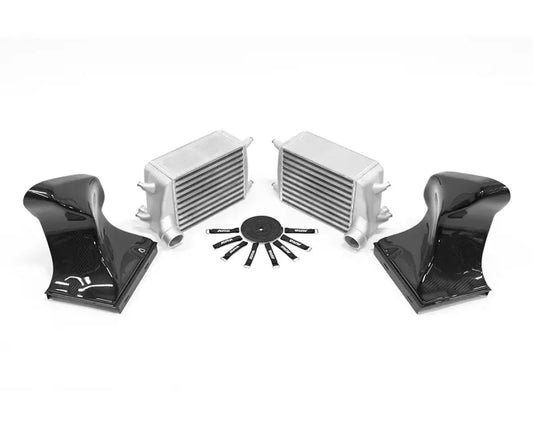 AMS Performance Alpha Performance Intercooler Kit w/ Carbon Fiber Shrouds Porsche 991.2 Carrera 2016-2019