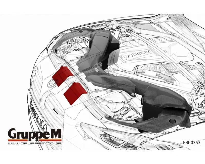 GruppeM Carbon Fiber Ram Air Intake System BMW M3 G80 | M4 G82/G83 2021+
