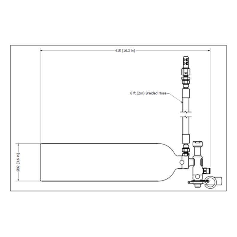 Lifeline USA - Zero 360 SFI 17.1 5lbs Mechanical single Auto Activation - Aluminum or Steel Tubing  SKU:LFL-103-101-007