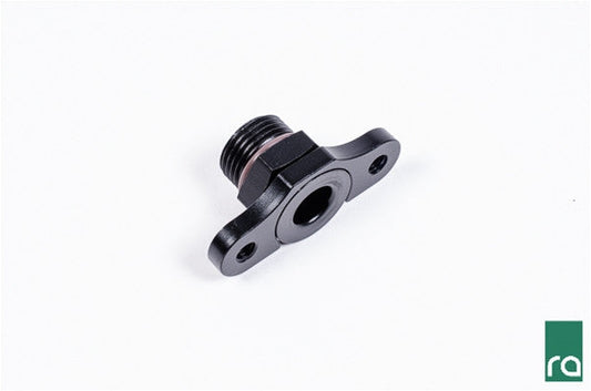 RADIUM ENGINEERING FPR ADAPTER - 8AN ORB 16MM BORE 39MM SPACING M6 - EVOLUTION 8/9 4G63