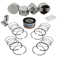 FORGED FLAT TOP PISTON AND RINGS SET 83.5MM VW ABA 2.0L 8V + VW 159MM X 20MM SUPER A CONNECTING ROD SET 3/8" BOLT (1000HP)
