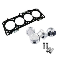 VW 8V/16V ABA ABF MLS DECOMPRESSION HEAD GASKET SPACER - 1.5MM + FORGED PISTON SET 83.5MM 1.8L 8V VW 1.8 8V