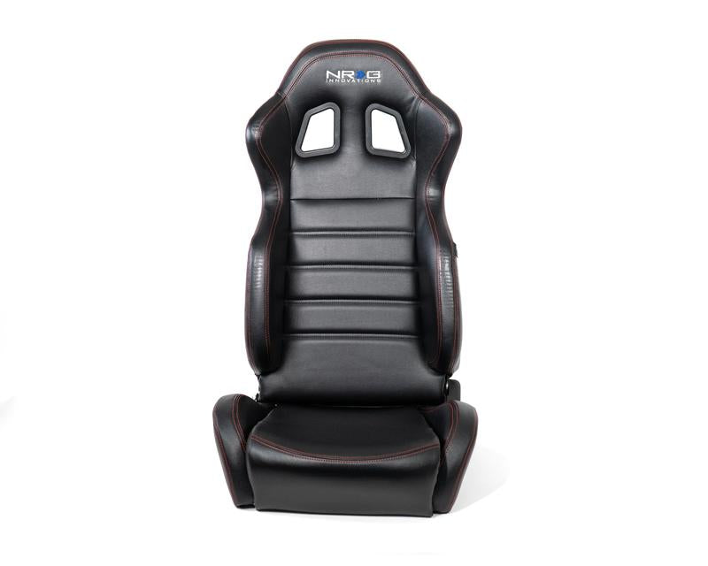 Reclindable Racing Seat Red Stitching