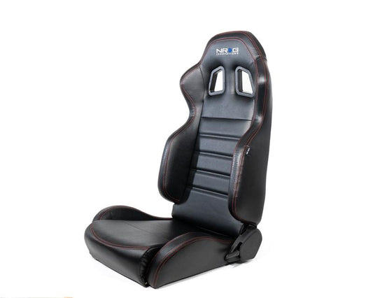 Reclindable Racing Seat Red Stitching