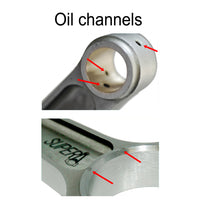 FORGED FLAT TOP PISTON AND RINGS SET 83.5MM VW ABA 2.0L 8V + VW 159MM X 20MM SUPER A CONNECTING ROD SET 3/8" BOLT (1000HP)