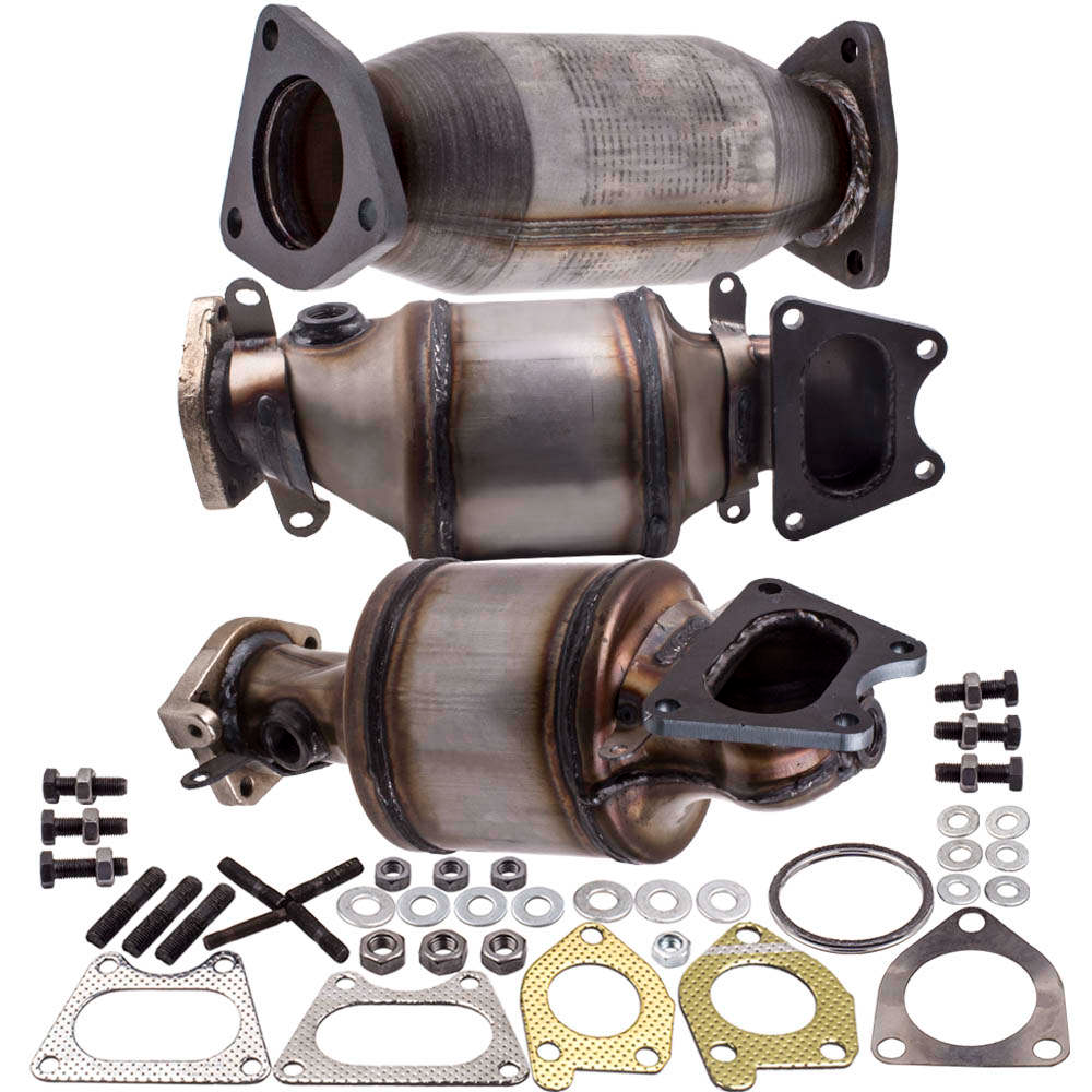 Three CATALYTIC CONVERTER compatible for ACURA TL 3.5L and 3.2L Front LH RH Rear 2004-2008