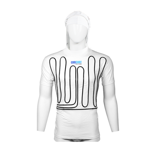 WHITE HOODED COOLWATER SHIRT