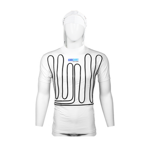 WHITE HOODED COOLWATER SHIRT